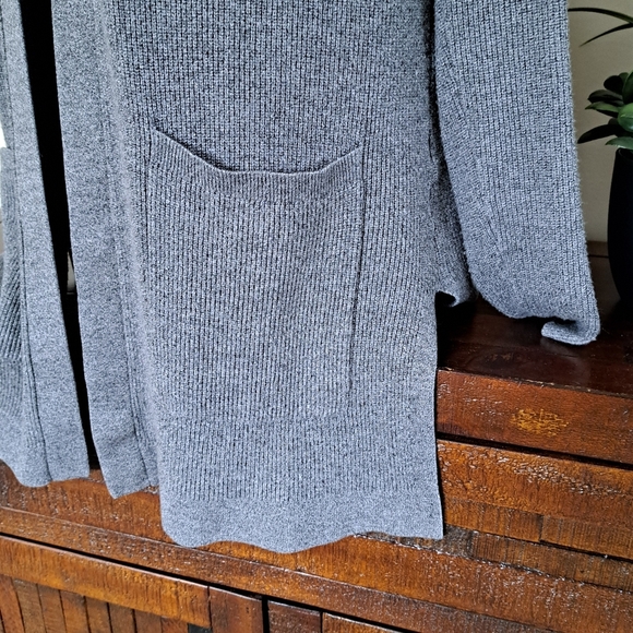 Cyrus Open Cardigan Grey Women's Medium Knit Sweater - Picture 5 of 11